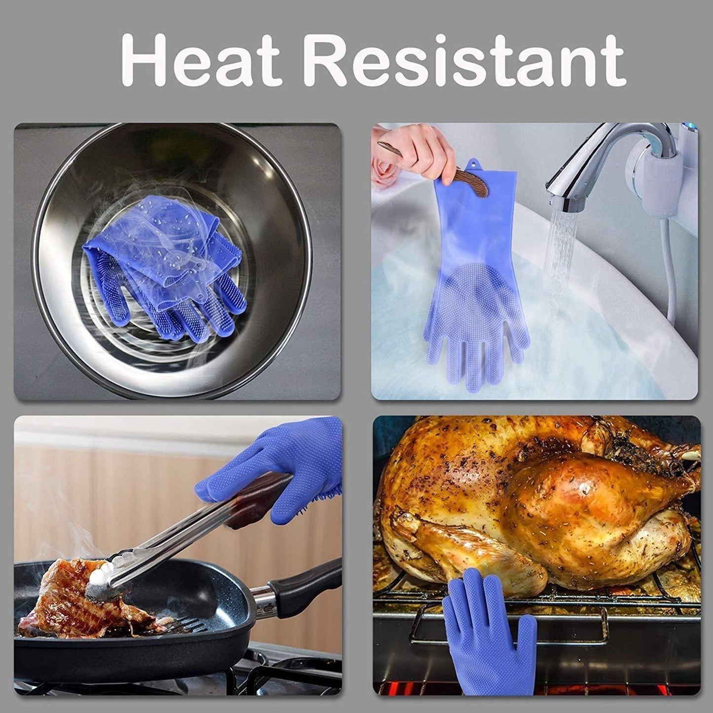 Gloves - Magic Silicone Cleaning Gloves ( 2 Pair )