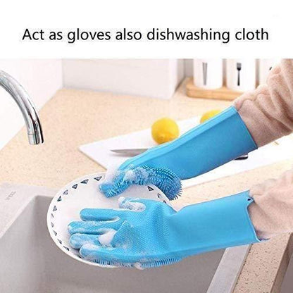 Gloves - Magic Silicone Cleaning Gloves ( 2 Pair )