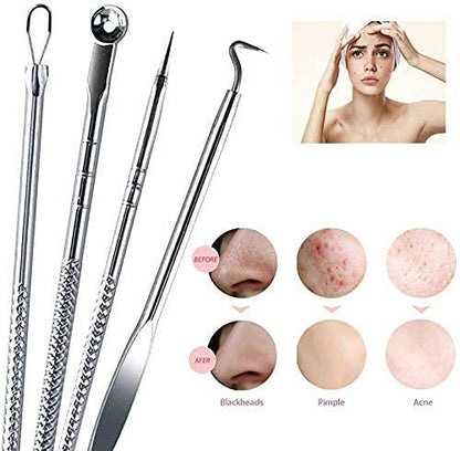 Stainless Steel Blackhead Remover ( set of 4 )